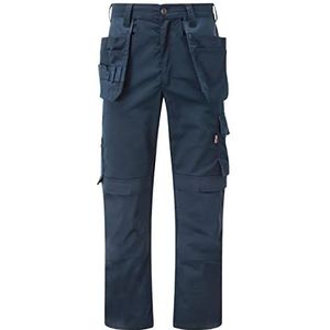 TuffStuff - Proflex Lange Werkbroek - 28"" Taille - Marine Cargo Broek - Slim Fit - Volledige Stretch Stof - Werkbroek Voor Heren - Drievoudige gestikte naden - Werkbroek voor Heren