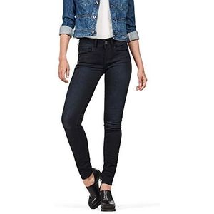 G-Star Raw Lynn Mid Waist Skinny Jeans Jeans dames,Bleu (Dk Aged Rinsed 8971-9753),25W / 34L