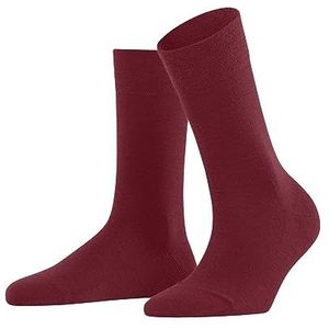 FALKE Dames Sokken Sensitive Berlin W SO Wol Katoen Met comfort tailleband 1 Paar, Rood (Scarlet 8228) nieuw - milieuvriendelijk, 39-42
