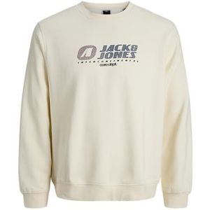 Jack & Jones - JCOTIER - Sweatshirt - Lichtgeel / Roestrood / Zwart