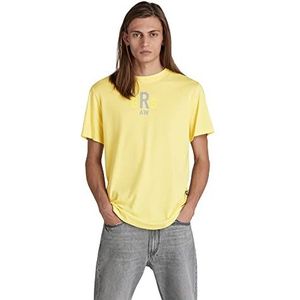 G-STAR RAW Heren Lash Back gr R T-shirt, geel (limonade 336-504), XS