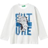 United Colors of Benetton T-shirt M/L, Wit, 18 mesi