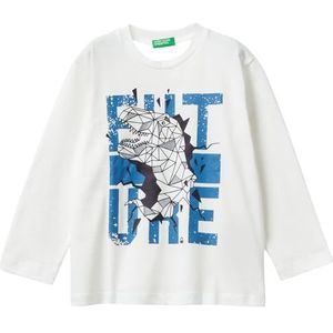 United Colors of Benetton T-shirt M/L, Wit, 18 mesi