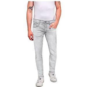 Replay Heren Anbass Jeans, 095 Light Grey, 2732, 095, lichtgrijs, 27W x 32L