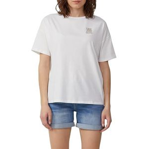 Boyfriend-shirt - Wit - Met Print Op Voor- En Achterkant