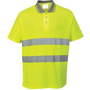 Portwest S171 Katoen Comfort Poloshirt, Normaal, Geel, Grootte XS