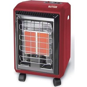 gasfornuis, keramiek, rood, 4200 W, klasse A, 3 niveaus, wielen en handgreep