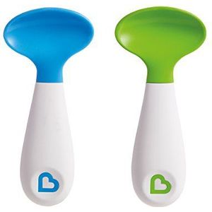 Munchkin Opscheplepels voor baby's, blauw/groen