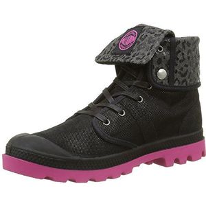 Palladium Baggy Fl K, Derby voor dames, Noir B28 zwarte fushia, 41 EU