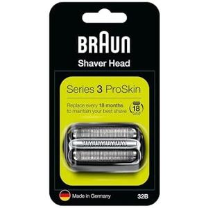 Braun - Series 3 32B - Vervangende Scheerkop - Zwart - 3 Mesjes en 1 Microkam