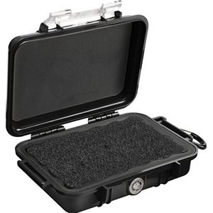 Peli 1020 Micro Case Voor Digitale Camera, Gps Apparaat, Pda, Mp3-Speler En Andere Kleine Kostbare Items, Capaciteit: 0,5L, Gemaakt In De Vs, Kleur: Zwart/Transparent