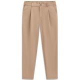 Bugatti - Pantalon - Beige - Plissé - Coupe Ample