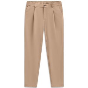 Bugatti - Pantalon - Beige - Plissé - Coupe Ample