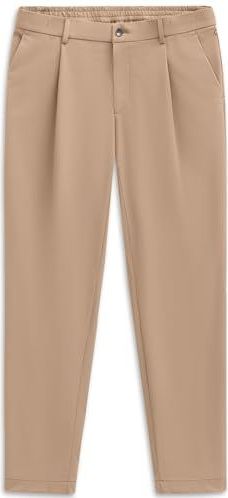 Bugatti - Pantalon - Beige - Plissé - Coupe Ample