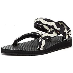 Teva Originele universele sandaal voor dames, Zwart, 36 EU