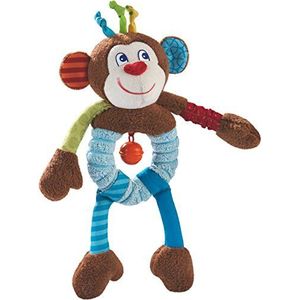 Haba 302999 – grijpiguur aap Lino | knuffeldier met vele effecten om te spelen en te ontdekken | babyspeelgoed vanaf 6 maanden
