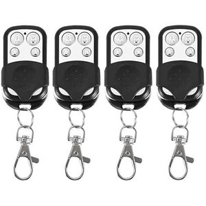 4 afstandsbedieningen met 4 universele toetsen frequentie 433,92 MHz voor garage en poorten