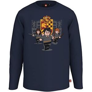 LEGO Harry Potter shirt met lange mouwen Gryffindor LWTaylor 117, 590 Dark Navy, 134 Unisex, volwassenen