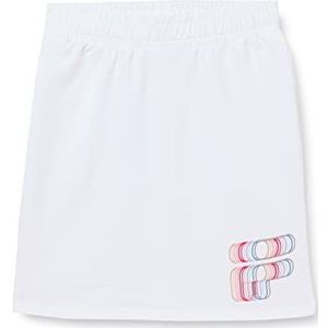 FILA Sovere Graphic Logo Rok voor meisjes, wit (bright white), 146/152 cm