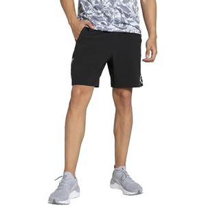 PUMA Uniseks geweven shorts, Puma zwart-q1 print, XL