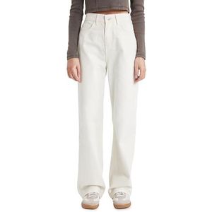 DeFacto Dames Jean - stijlvolle broek modieuze jeggings en comfortabele jeansbroek voor vrouwen jeans en broek voor dames, wit, 32