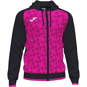 Joma Supernova III Hoodie Zwart Fluor Pink, 102262.118.XL