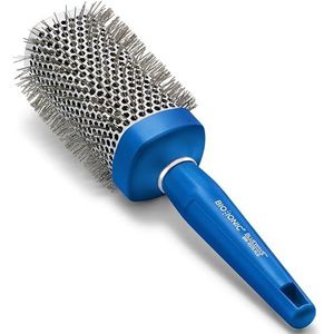 Bio Ionic BlueWave Round Brush X-Large,NanoIonic Conditioning Brush,Crimped bristles for added tension, Soft Touch, Easy Grip Handle