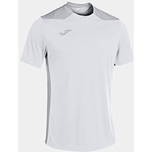 Joma Championship VI Shirt Korte Mouw Kinderen - Wit Zilver