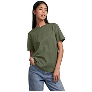 PIECES Pcria Ss Solid Tee Noos Bc T-shirt voor dames, diep lichen green, M
