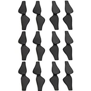 DR1 - Propellers voor DJI Tello Drones, Low Noise, Quick-Release, Folding, Aerodynamisch ontwerp, Minimum Noise, High Performance - 3 Complete set - Zwart en Zilver