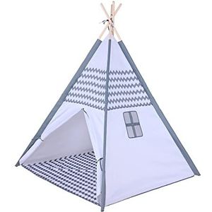 knorr toys 55907 tipi-zigzag, wit, grijs