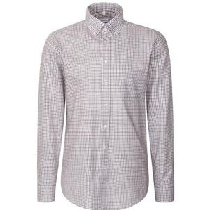 SEIDENSTICKER - SMART FLANNELS - Zakelijk Overhemd - Grijs - Lange Mouw