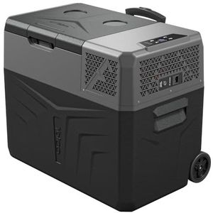 Yolco BCX40 Carbon Elektrische compressor-koelbox, app-besturing via Bluetooth, 12/24 V en 230 V, voor auto, vrachtwagen, boot, camping koelkast