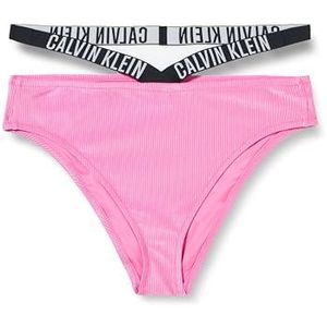 Calvin Klein Dames hoge pijpen brutale bikini, vet roze, 3XL, Vet Roze, 3XL