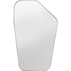 Kare Design spiegel vorm messing, goud, wanddecoratie, hoogwaardig, wandmontage, 64 x 945 cm
