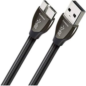 AudioQuest 1,5 m Carbon Micro-USB 3.0 USB-kabel 1,5 m USB A Micro-USB B zwart - USB-kabel (1,5 m, USB A, Micro-USB B, 3.0 (3.1 Gen 1), mannelijke connector/male connector, zwart)