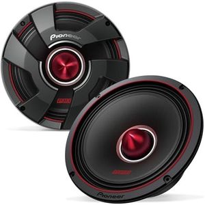 Pioneer TS-M801PRO, Audioluidsprekers in de auto, volledig bereik, heldere geluidskwaliteit, eenvoudige installatie en verbeterde basweergave, 8"" luidsprekers