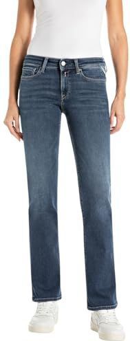 REPLAY Dames Jeans New Luz Bootcut Power Stretch, Dark Blue 007 (blauw), 25W/30L, 007, donkerblauw, 25W / 30L