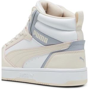 PUMA Rebound V6 Sneakers voor volwassenen, uniseks, Puma White Gray Fog Rosebay, 39 EU