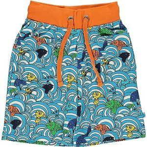 Småfolk Shorts. Fish, ocean blue, 3-4 Jaren
