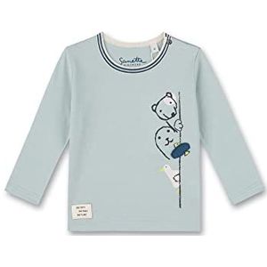 Sanetta baby jongens shirt, hemelsblauw, 56 cm