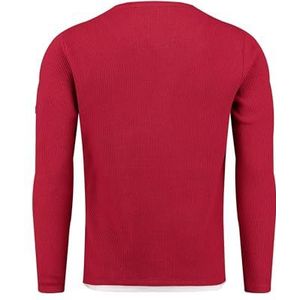 KEY LARGO Heren Stefano ronde sweatshirt, baksteenrood (1306), 3XL
