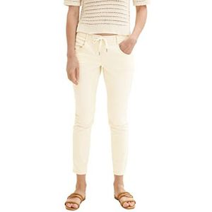 TOM TAILOR Dames Taps toelopende relaxed broek 1032046, 31649 - Ivory Ecru, 38W / 28L