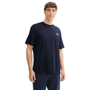 TOM TAILOR Denim Heren T-shirt, 10668 - Sky Captain Blue, L