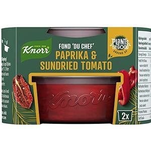 Knorr fonds du Chef Voor goede vegetarische maaltijden Paprika & zongedroogde tomaat Veganistisch 52 GR