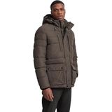 Tussenjassen - Olijf - Met Afneembare Capuchon - Opgestikte Zakken - Drukknopen en Ritssluiting