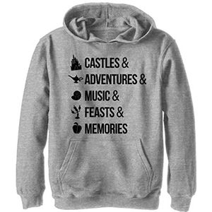 Disney Kids Princesses Just Things Youth Hooded Trui, Athletic Heather, S, Athletic Heather, S, Atletische heide, S