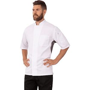 Chef Works Damesjas Valais V-Serie, L, White W/Gray Contrast, 1