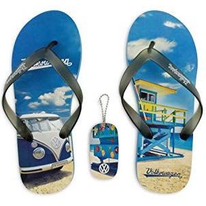 BRISA VW Collection Volkswagen T1 Bus Transporter Strandsandalen L (EU 40/41) - Beachlife/Blauw