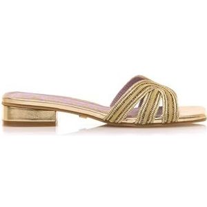 Mariamare - Casit - Sandalen - Goudkleurig - Stof - Hakhoogte 3 tot 5 cm